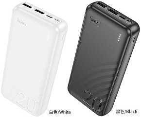 HOCO (6942007612067) J123A Black - 20000mAh 3USB Power bank