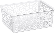 HOMVER Linden универсальная 1,4л, 190х140х75мм (белый) 221313029/01 Корзинка HOMVER Linden универсальная 1,4л, 190х140х75мм (белый) 221313029/01