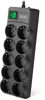 SVEN SF-10E-16 3,0 м (10 розеток) черный Сетевой фильтр