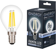 ENERGY LED G45F-8-E14-4000 (109322) Лампа светодиодная ENERGY LED G45F-8-E14-4000 (109322)