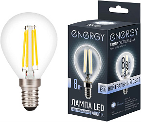 ENERGY LED G45F-8-E14-4000 (109322) Лампа светодиодная