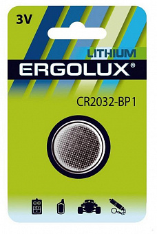 ERGOLUX (15076) CR2032 BL-1 Батарейка