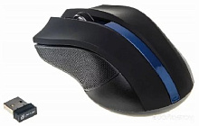 ОКЛИК 615MW черный/синий оптическая (1000dpi) беспроводная USB (2but) Мышь