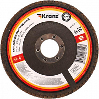 KRANZ (KR-90-0017) Круг лепестковый торцевой, P120, 125х22,2мм Торцевой круг