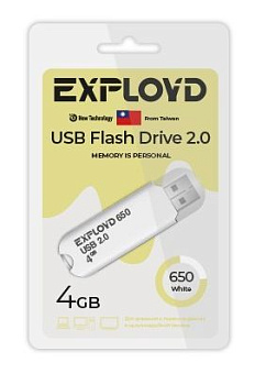 EXPLOYD EX-4GB-650-White USB флэш-накопитель