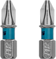 GROSS Бита PH2х25мм, сталь S2, шестигр., 2 шт.// Набор бит GROSS Бита PH2х25мм, сталь S2, шестигр., 2 шт.//