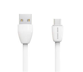 MORE CHOICE (4627151194561) K20a USB (m)-Type-C (m) 1м белый Кабель