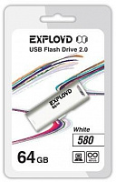 EXPLOYD 64GB 580 белый [EX-64GB-580-White] USB флэш-накопитель