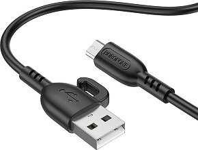 BOROFONE (6974443389906) BX91 USB 2.4A microUSB 1 m черный Кабель