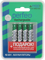 PERFEO (PF_C3322) AAA1100MAH/4BL+BOX Аккумулятор Пластик Аккумуляторы