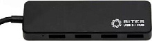 5BITES HB34C-311BK 4*USB3.0 / TYPE-C PLUG / BLACK Концентраторы USB