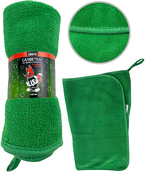 LI-SA LS0104 из суперплотной микрофибры для сушки и полировки 40х60см, плотность 500г/м2 48870 Салфетка для автомобиля