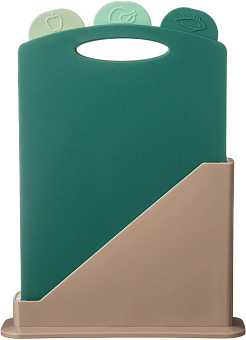 AGNESS 671-508 ЗЕЛЕНЫЙ на подставке 24*7.8*17см (4 предмета)