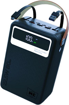 MORE CHOICE (4620202552921) PB69-80 80000mAh 3USB+2Type-C+1USB-IP+1micro-USB 3.0A , черный Powe Bank