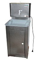 ЧИСТЮЛЯ (бак полимерное покр. с ЭВН+мойка пластм.) серебро Умывальник ЧИСТЮЛЯ (бак полимерное покр. с ЭВН+мойка пластм.) серебро