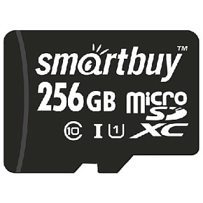 SMARTBUY (SB256GBSDCL10-01) MicroSDXC 256GB Class10 UHS-1 + адаптером Карта памяти SMARTBUY (SB256GBSDCL10-01) MicroSDXC 256GB Class10 UHS-1 + адаптер