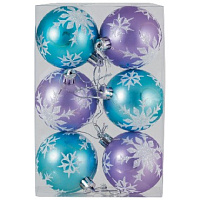 ВОЛШЕБНАЯ СТРАНА Набор шаров SYCB17-318 6шт. 8см 003329 Шары и украшения