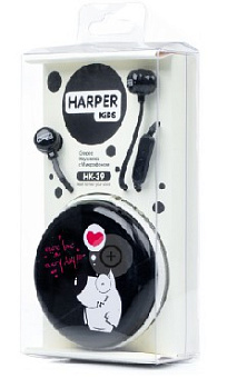 HARPER KIDS HK-39 черный Наушники-гарнитура