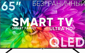 SOUNDMAX SM-QLED65T2SU UHD SMART TV Безрамочный LED телевизор