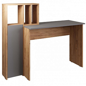 МЕБЕЛЬ-КОМПЛЕКС ЛАЙТ Стол рабочий комбинированный Дуб золотой крафт/Серый шифер Модульная мебель