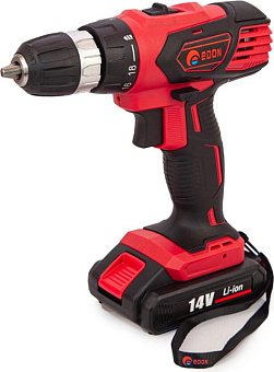 EDON AD-14C черный/красный 14790 14В, 2аккум Дрель-шуруповёрт