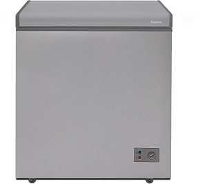 БИРЮСА W155KX 145л (ларь, глухая крышка) графит Морозильный ларь