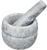 AGNESS 925-107 серая Ступка