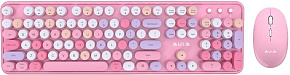 AULA AC306 Pink-Colorful розовый Клавиктура AULA AC306 Pink-Colorful розовый
