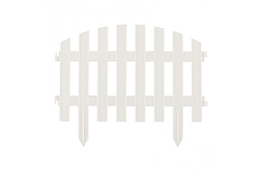 PALISAD Забор декоративный Винтаж , 28 х 300 см, белый 65011 Садовые ограждения