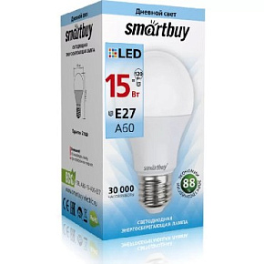 SMARTBUY (SBL-A60-15-40K-E27) 15W/4000/E27 Лампа светодиодная