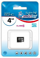 SMARTBUY (SB4GBSDCL10-00) MicroSDHC 4GB Class10 Карта памяти