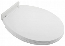 САНАКС P06 Крышка для унитаза белая пластиковая с микролифтом Сиденье с крышкой для унитаза