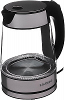 STARWIND Чайник электрический SKG3311, 2200Вт, черный и серебристый