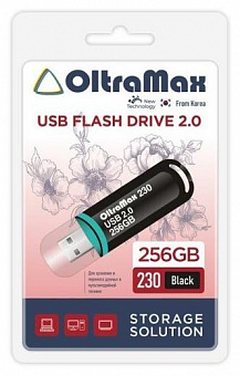 OLTRAMAX 256GB 230 Black 2.0 [OM-256GB-230-Black] USB флэш-накопитель