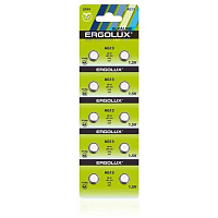 ERGOLUX (14324) AG13 BL-10 (AG13-BP10, LR44 /LR1154 /A76 /357 батарейка для часов) Элементы питания