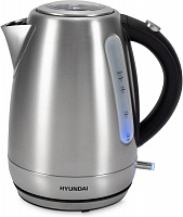 HYUNDAI HYK-S9409 1.7л. 2200Вт серебристый матовый/черный (нержавеющая сталь) Чайник