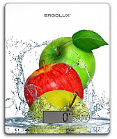 ERGOLUX ELX-SK02-С01 белые, яблоки Весы кухонные